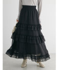 Green Parks ・ＥＬＥＮＣＡＲＥ　ＤＵＥ　シアーフリルティアードスカート