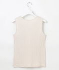 J.PRESS LADIES 【洗える】リブ ノースリーブ カットソー