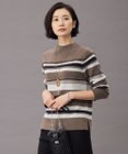 J.PRESS LADIES 【洗える】MULTI PITCH STRIPE ボーダー ニット