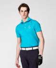 23区GOLF 【MEN】【吸水速乾・UVケア】ロゴジャガード 半袖ポロシャツ