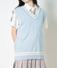 WEGO 【SCHOOLITEM】ラインスクールニットベスト