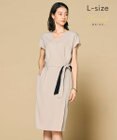 BEIGE， 【洗える・L-size】CINDY / ラップワンピース