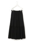 ICB 【洗える】エステルジョーゼット ティアードスカート