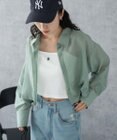 WEGO 【シワになりにくい】シアーショートシャツ