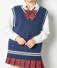 WEGO 【SCHOOLITEM】ラインスクールニットベスト