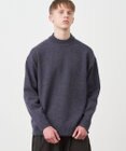 ATON WOOL MOULINE | モックネックセーター - UNISEX