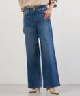 J.PRESS LADIES L 【洗える】BASIC STRETCH DENIM ワイド ストレート デニム