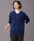 J.PRESS LADIES L 【洗える】EASY WOOL Vネック ニット