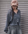 WEGO ヴィンテージウォッシュメッシュパーカー