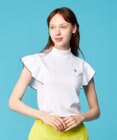 23区GOLF 【WOMEN】【吸水速乾】フレアスリーブ モックネックシャツ