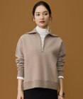 自由区 S 【SHIHOさん着用】ボイルドウールハーフジップ ニット
