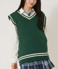 WEGO 【SCHOOLITEM】ラインスクールニットベスト