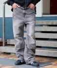 WEGO 【S～Lサイズ展開/ウエスト調整可】パラシュートデニムパンツ