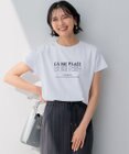 23区 L 【UVカット/洗える】CA ME PLAIT ロゴTシャツ