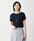 J.PRESS LADIES 【洗える】レーヨンエリートストレッチ フレンチスリーブ ニット