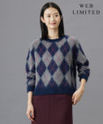 J.PRESS LADIES L 【WEB限定】FLUFFY ARGYLE ニット