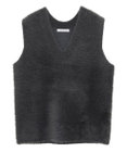 Green Parks シャギーＶネックニットベスト