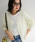 Green Parks レースドッキングニットカーディガン