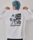 WEGO 【ユニセックス着用ITEM】別注VISIONゴーストスケータープリントT（LS）