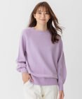 自由区 L 【洗える】ウールカシミヤブレンド ボートネックプルオーバー