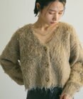Green Parks armonia．シャギーショートカーディガン
