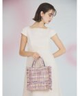 TOCCA 【美人百花掲載】【一部カラー撥水】TRIM WAVES MINITOTE ミニトートバッグ