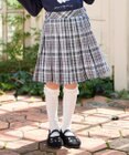 ANY KIDS ラメチェックプリーツスカパン