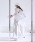 Maison de FLEUR ギャザーハンドルキルティングキャリーオンバッグ