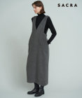 23区 【SACRA】 アルパカモヘヤシャギー ワンピース