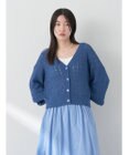 earth music&ecology 透かし編みテープヤーンカーディガン