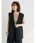 Green Parks 綿麻混シングルミディ丈ベスト