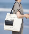 J.PRESS LADIES 【WEB限定カラーあり・A4サイズ収納可・セットアイテム】ポーチ付き PRINTED トート バッグ