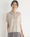 J.PRESS LADIES L 【洗える】ドライコットン ポロ ニット