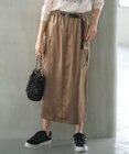 ANY SIS 【WEB・一部店舗限定】サテンカーゴ スカート