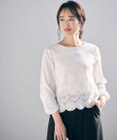 ANY SIS 【洗える】レイヤードレース ブラウス