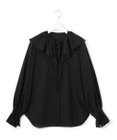 23区 L 【GOLD LABEL】シアーコットン ラッフル襟 ブラウス