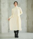 #Newans 【カシミヤ混】フィット＆フレアニットワンピース