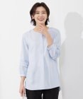 J.PRESS LADIES 【洗える】ポリエステルスパンソフトクロス レース ブラウス