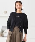 自由区 L 【洗える】ペーパーブレンド カーディガン