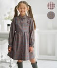 組曲 KIDS 【110-140㎝】リセチェックシャツ ワンピース