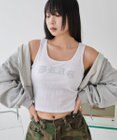 WEGO 【カップ付きインナー】ロゴスタッズカップインタンク