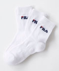 FILA GOLF／marie claire 【FILA GOLF】ジャカードデザイン３Ｐミドルソックス