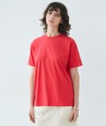 BEIGE， 【洗える】VERONICA / カラーステッチ半袖クルーネックＴシャツ