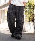 WEGO 【ユニセックス着用ITEM】デニムイージーカーゴパンツ
