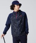PW CIRCULUS 【MEN】【撥水/防風/ストレッチ】ロゴプリント ジップアップ フーデッド ブルゾン