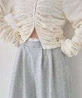 earth music&ecology レースレイヤード風スウェットパンツ