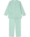 Wing パジャマ 長袖 長ズボン 綿100％(肌側) ふんわりやわらか素材 保温性 ゆったりシルエット 前開きタイプ  丸首 レディース EP5066 ウイング／ワコール