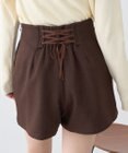 earth music&ecology バックレースアップショートパンツ