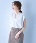 ANY ギャザーショートスリーブブラウス