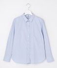 J.PRESS LADIES S BEZコットンナイロン ストライプ シャツカラー ブラウス